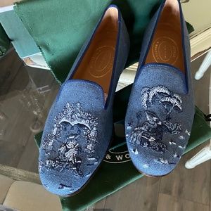 Brand new men’s Stubbs and Wootton size 11 blue loafers